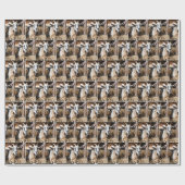 Oude geit in schuur cadeaupapier (Vlak)