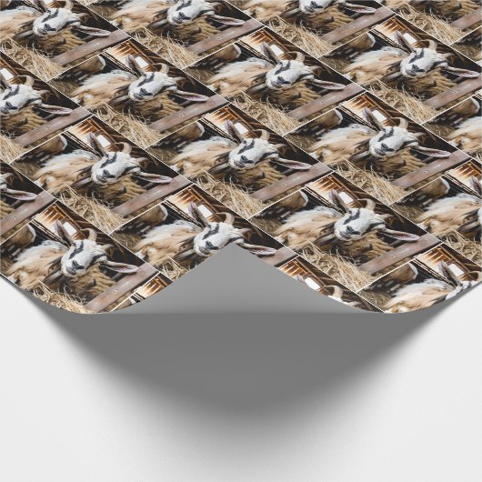 Oude geit in schuur cadeaupapier (Hoek)