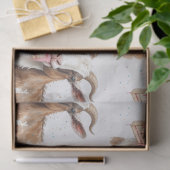 Oude geit met cake leuke noviteit dierpatroon tissuepapier (Geschenk)
