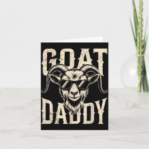 Oude geit Vader geit liefhebbers papa Vaderdag Kaart