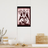 Oude geit van slangen poster (Keuken)