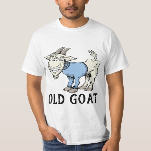 OUDE GEIT VERJAARDAG HEREN OVER DE HILL T-SHIRT (Voorkant)