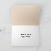 Oude Geit voor het krijgen van Oude Verjaardag Kaart (Binnen)