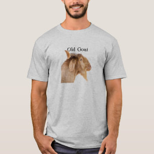 Oude geitentypografie t-shirt