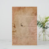 Oude Gekleurde Telegram Stationery Briefpapier (Staand voorkant)