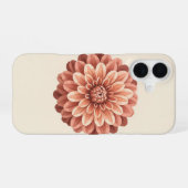 Oude gelaagde dahlia iPhone 16 hoesje (Achterkant horizontaal)