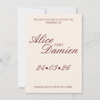 Oude Geld Elegante Bewaar De Datum Save The Date