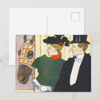 Oude Geld Esthetiek Vintage Paardenrace Print