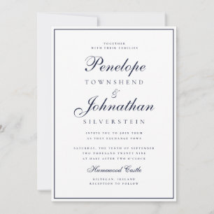 Oude Geld Minimaal Script Witte Bruiloft Kaart