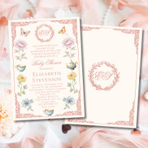 Oude Geld Roze Regency Theepartij Meisje Baby Show