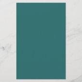 Oude Geld Teal Klassieke Gast Naam Trouw Menu (Achterkant)