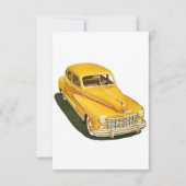 Oude Gele Auto Uitnodigingen (Voorkant)