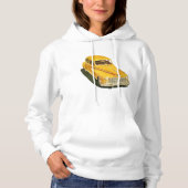 Oude Gele Auto Vrouwen Hoodie (Voorkant)