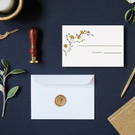 Oude Gele Bloemenframe Rustic Tafelnummer Plaatskaartje