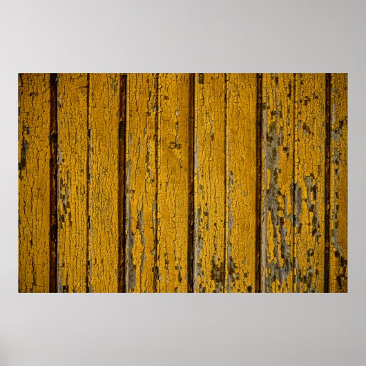 Oude gele deur of omheining met verschillende verf poster (Voorkant)