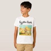 Oude Gele Kuiken Pasen T-shirt (Voorkant volledig)