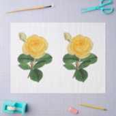 Oude gele roos bloem tissuepapier (Craft)