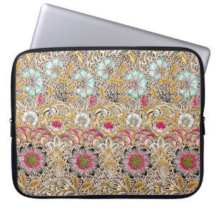 Oude gele roze William Morris's Corncockle Laptop Sleeve