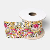 Oude gele roze William Morris's Corncockle Satijnen Lint (Spoel)