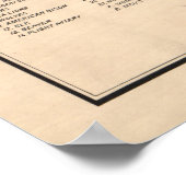 Oude gelijkstroomZOO-kaart (1914)  nationaal zoölo Poster (Hoek)