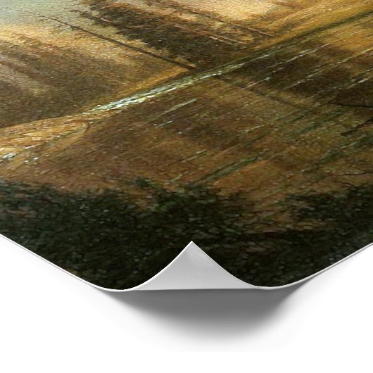 Oude gelovigen, Albert Bierstadt Poster (Hoek)