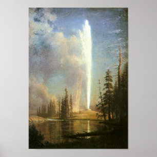 Oude gelovigen, Albert Bierstadt Poster