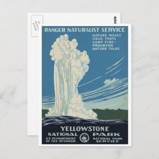  oude gelovigen in het Yellowstone National Park Briefkaart (Voorkant / Achterkant)