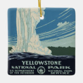  oude gelovigen in het Yellowstone National Park Keramisch Ornament (Voorkant)