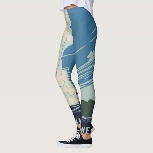  oude gelovigen in het Yellowstone National Park Leggings (Links)