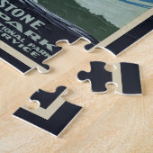 oude gelovigen in het Yellowstone National Park Legpuzzel (Zijkant)