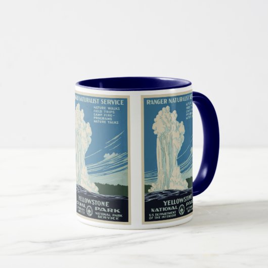  oude gelovigen in het Yellowstone National Park Mok (Voorkant rechts)
