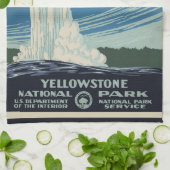 oude gelovigen in het Yellowstone National Park Theedoek (Gevouwen)