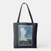  oude gelovigen in het Yellowstone National Park Tote Bag (Achterkant)