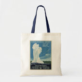 oude gelovigen in het Yellowstone National Park Tote Bag (Voorkant)