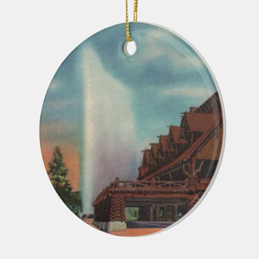 Oude gelovigen keramisch ornament (Links)