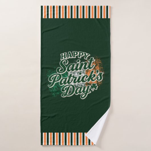 Oude Gelukkige St. Patrick's dag Badhanddoek (Badhanddoek)