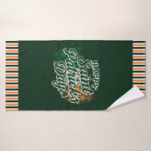 Oude Gelukkige St. Patrick's dag Badhanddoek (Badhanddoek)