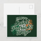 Oude Gelukkige St. Patrick's dag  Briefkaart (Voorkant / Achterkant)