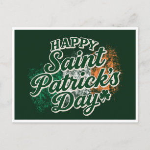 Oude Gelukkige St. Patrick's dag  Briefkaart