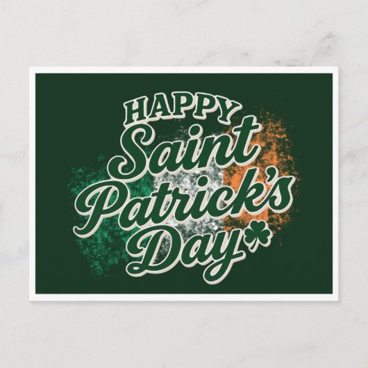 Oude Gelukkige St. Patrick's dag  Briefkaart (Voorkant)