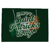 Oude Gelukkige St. Patrick's dag  Groot Cadeauzakje (Achterkant)