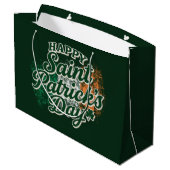 Oude Gelukkige St. Patrick's dag  Groot Cadeauzakje (Achterkant Gekanteld)