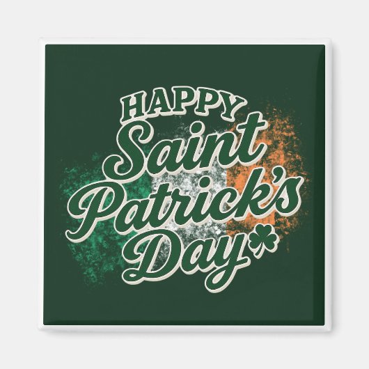 Oude Gelukkige St. Patrick's dag Magneet (Voorkant)