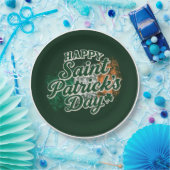 Oude Gelukkige St. Patrick's dag Papieren Bordje (Feest)