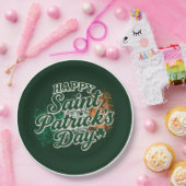 Oude Gelukkige St. Patrick's dag Papieren Bordje (Feest)