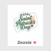 Oude Gelukkige St. Patrick's dag  Sticker (Vel)