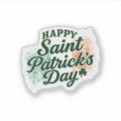 Oude Gelukkige St. Patrick's dag  Sticker (Voorkant)