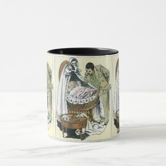 Oude Gelukkige Vaderdag, Victoriaanse babywieg Mok (Midden)