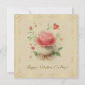 Oude gelukskaart voor Valentijnsdag Feestdagenkaart (Voorkant)