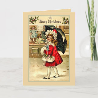 Oude gemoedsbekeraar feestdagen kaart